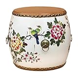 Hauteur optimale : avec une hauteur de 35 cm, ce tabouret est idéal pour être placé à côté de chaises ou de canapés, servant de lieu pratique pour les boissons, les livres ou les sièges supplémentaires pour les invités.