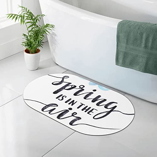 CARRDKDK Spring is in The Air, tappetino da bagno in diatomacea, antiscivolo, adatto sotto la porta, tappetino da bagno per doccia davanti alla vasca da bagno, doccia, lavandino (50 x 80 cm)