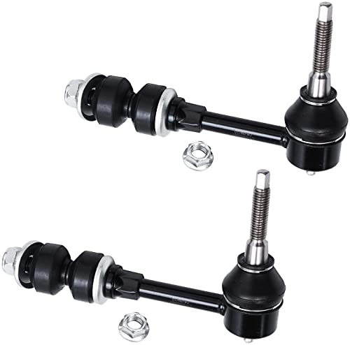 Image of Detroit Axle - 4WD Shock Absorbers Kit for 2003 2004 2005 Dodge Ram 2500 3500, 4 Front & Rear Shock Absorbers, 2 Front Sway Bar Links Replacement