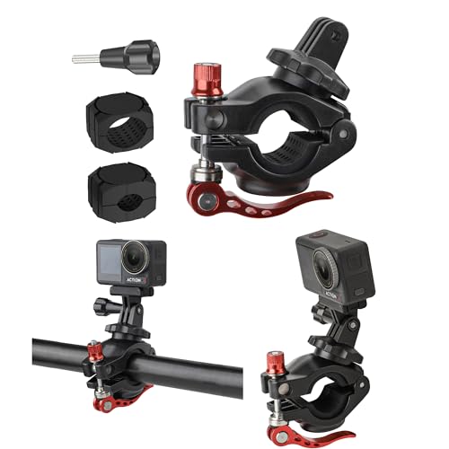 CERFFOOL Soporte de bicicleta para DJI Osmo Action 5 Pro 4 3 Insta360 GO 3 GoPro Hero Black 13 12 11 10 9 Bicicleta Action Camera Accesorios