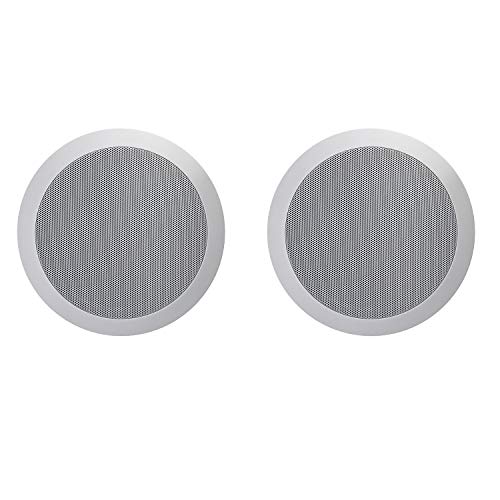 TIC Audio C8O8-8″ Lot de 2 enceintes de plafond/mural à 2 voies 8 ohms étanches pour intérieur Blanc - Les Beatles, Paul McCartney, John Lennon, RIngo Starr, George Harrison TIC Audio C8O8-8" Lot de 2 enceintes de plafond/mural à 2 voies 8 ohms étanches pour intérieur Blanc
