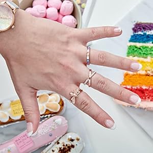 Olivia Burton Jewelry Women Brass Open Ring - OBJAMR81 - Rose Gold ...