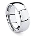 Tungsten Metal 8 mm (5/16 in) High Polished Comfort Fit Domed Wedding Band Ring Sz 10.5