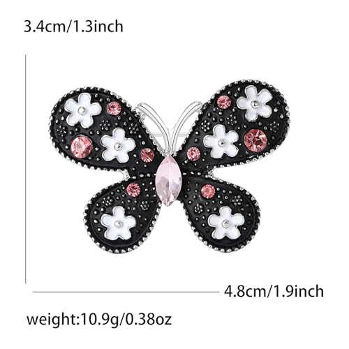 Image of Insect Animal Brooch Pin for Women Rhinestone Lapel Pins Vintage Brooches for Costume Accessories