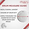 RockSolid 7 x Rock Fusion Set Drum Practice Pads for Beginners - Training Drum Silencer Pads Kit - Drum Dampeners - Drum Mute Pads #3