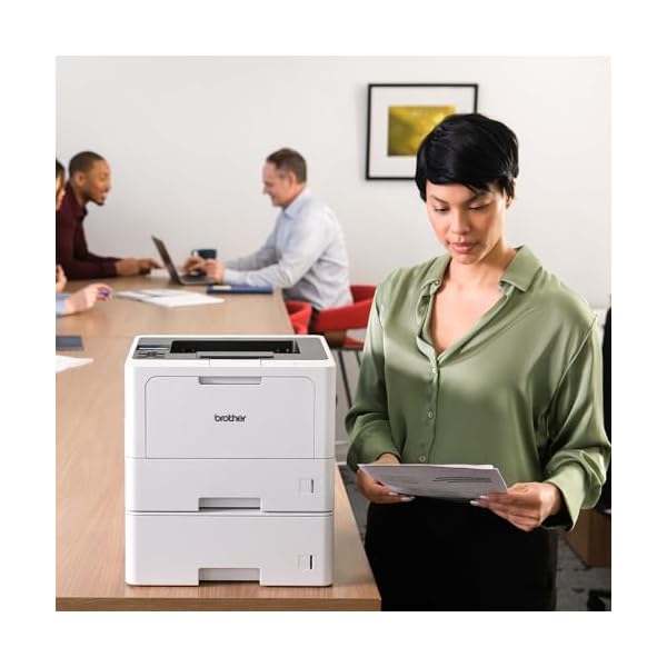 Brother HL-L5210DWT Business Monochrome Laser Printer with Dual Trays, Wireless and Gigabit Ethernet Networking, Duplex Printing, Large Paper Capacity, and Mobile Printing, White - Image 5