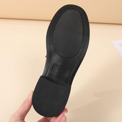 Image of Loafers for Women Black Penny Loafer Business Casual Shoes Women's Loafers & Slip-Ons Ladies Flats Comfortable Dressy