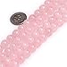 Sweet Happy Girl's 8mm Round Rose Quartz Beads Strand 15 Inch Jewelry Making Beads