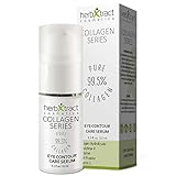 Eye Contour Care Serum by HerbXtract. Anti Aging Eye Cream for Upper Eyelid Lift, Dark Circles. Eye Treatment Product with Collagen, Hyaluronic Acid, BeautyfeyeR and Pearl Powder, 0.5 Fluid Ounces