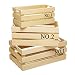 Produktbild Kitchen Craft Natural Elements Paulownia Holz-Kisten, Set 3-teilig