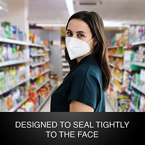 Image of QUARANT N95 Anti Pollution Face Mask with Nose Clip, ISO Certified, FFP2 Masks with 5 Layer Protection (White) for Unisex