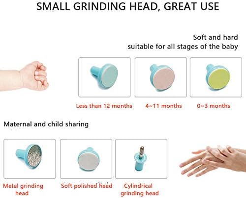 Miniatura 2 de Cortaúñas eléctrico seguro para bebé, Azul