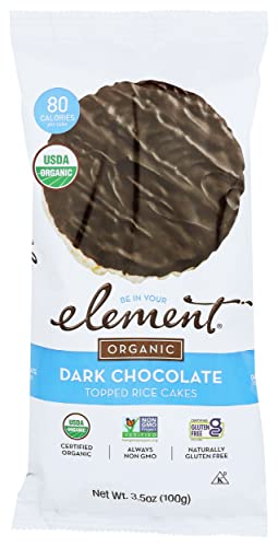 Element Snacks Organic Rice Cake Dark Chocolate, 3.5 oz
