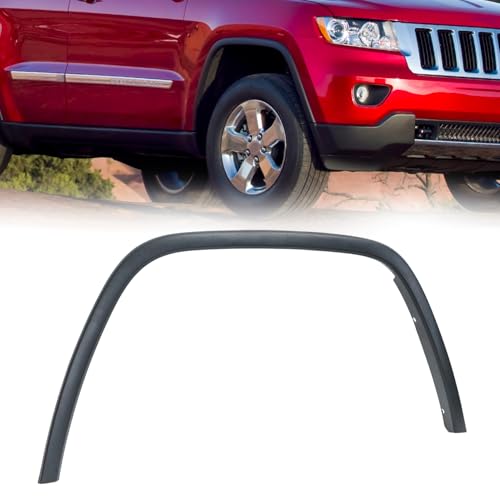 KARPAL Front Wheel Arch Fender Flare Molding Trim Compatible with 2016-2022 Grand Cherokee, Passenger Right Side, Replacement 5XT68RXFAC