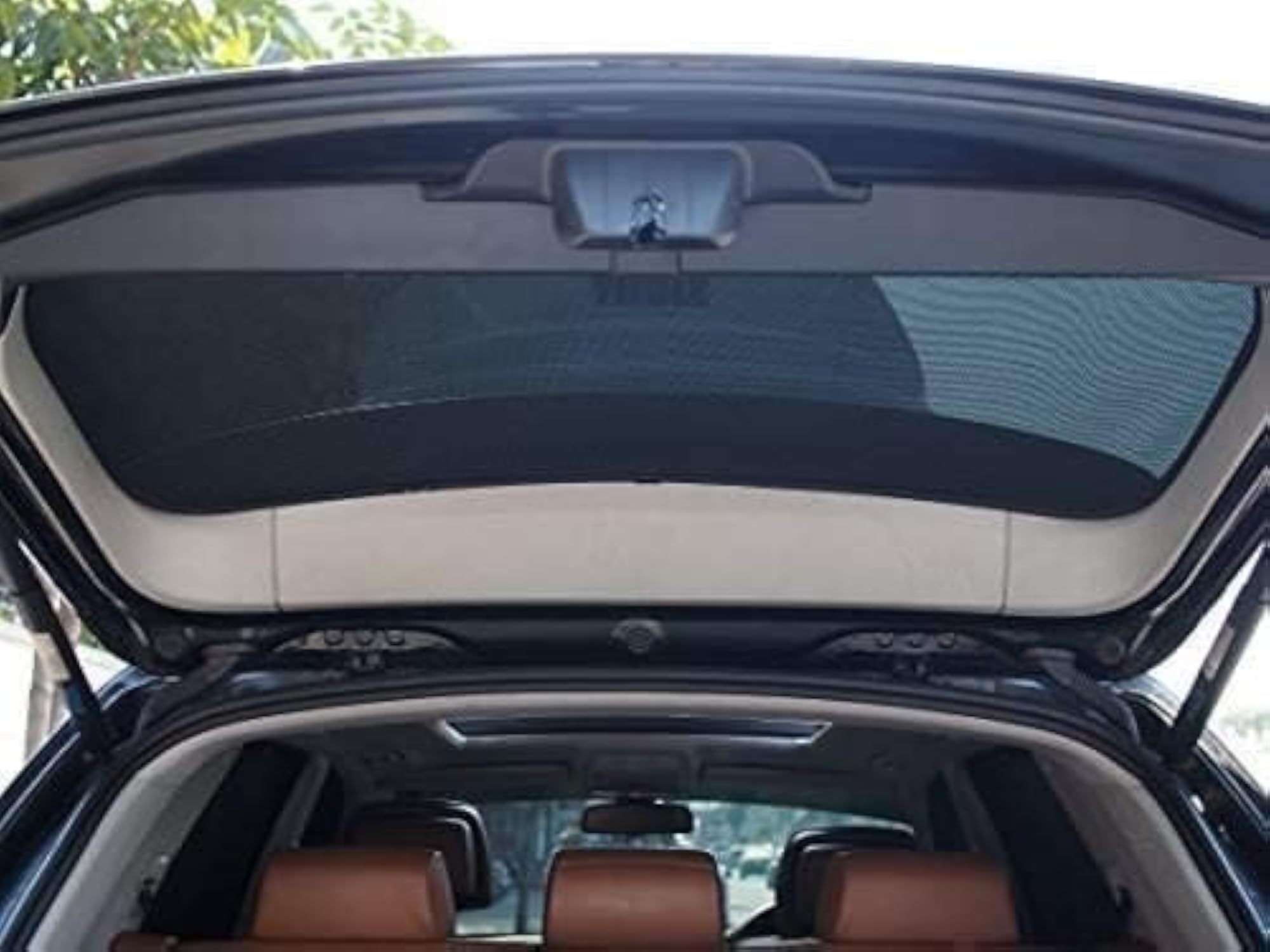 Zipper Magnetic Car Sunshades, Set of 5 Pcs, Black