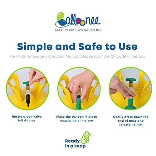 Balloonee IFIN-PT2-BLNE-000650 Standard Disposable Helium Party Kit, Helium Tank thumb #5