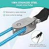 Fanwer Shoulder Pulley - Metal Pulley and Padded Handles,Over The Door Physical Therapy,Relieves Shoulder and Arm Pain, Aids in Post-Surgery Recovery, FSA/HSA Eligible,Blue