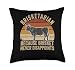 Brisketarian Because Brisket Never Disappoints Funny BBQ Throw Pillow