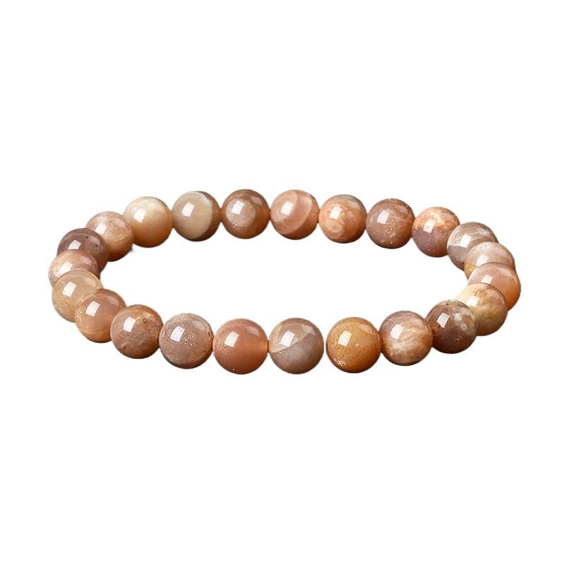 Pulseras de cuentas de piedra natural multicolor ajustables para mujer