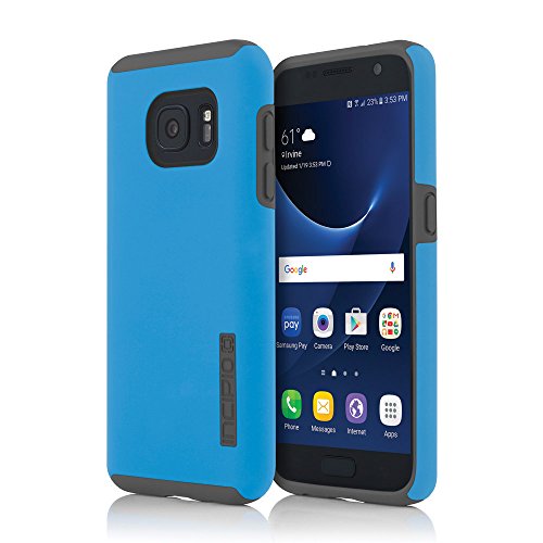 Incipio Hard Shell Case with Impact-Absorbing Core Shock-Absorbing Impact-Resistant Dual-Layer Cover Replacement for Samsung Galaxy S7 - Blue/Gray