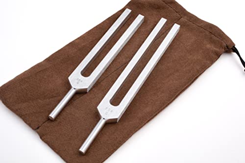 Body Tuners Tuning Forks - 256 Hz And 384 Hz (C&G) For Healing By Omnivos, Use For Relaxation And Meditation, Reduce Stress, Machined Not Molded And Made In The Usa #TOP6