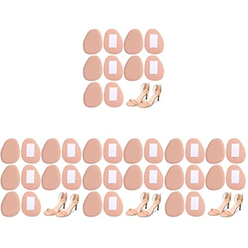 Doitool 20 Pairs Forefoot Pad Half Sponge Shoe Inserts Clear Boob Tape High Heel Shoe Inserts Metatarsal Pads High Heel Cushion Inserts Foot Protector Men And Women Adhesive Tape Cloth cover