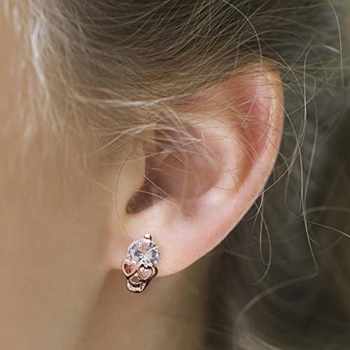 Halloween Skeleton Skull Earrings For Women,Gothic Skull Earring, Bling Rhinestone Crystal Stud Earrings,Halloween Theme Jewelry Gift Charm #TOP4