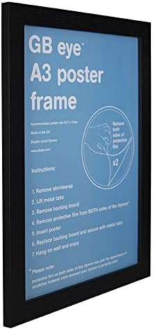 GB Eye Contemporary Wooden Black Picture Frame - A3 - 29.7 x 42cm