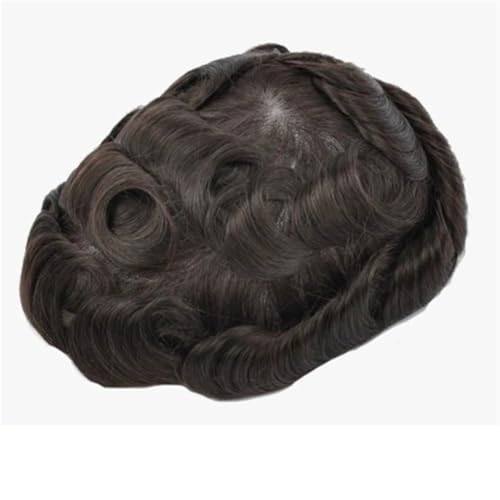 Système capillaire pour hommes contre la calvitie membrane PU invisible et cheveux naturels
