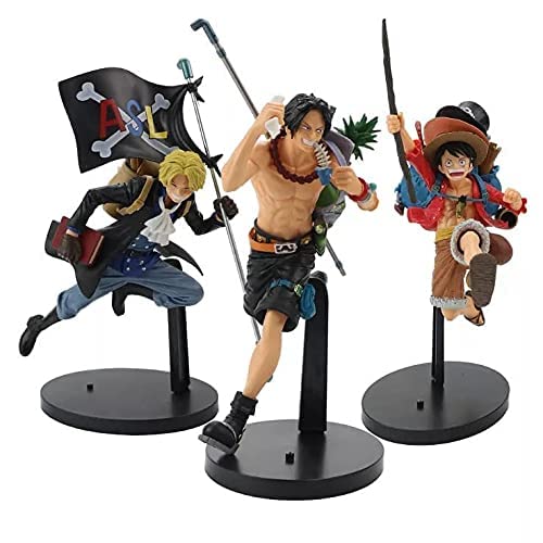 Buy RVM Toys Anime One Piece Luffy Set of 3 Collectible for Office