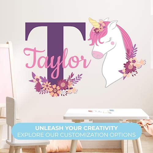 Vinilo Decorativo Unicornio Personalizado para Pared miniatura 6