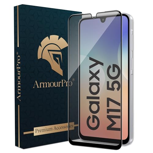 Image of ArmourPro Anti Glare Matte Tempered Glass for Samsung Galaxy M17 / A17 / F17 / F36 / Samsung M36 - Anti Fingerprint Screen Protector, 9H Scratch Resistant, Smooth Touch, Edge-to-Edge Full Coverage