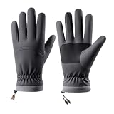 Meyjlgh Fahrradhandschuhe, warme Schneefäustlinge, ergonomische 5-Finger-Handschuhe für Winter, Wandern, Camping, Jagd, Radfahren, Angeln, Outdoor, Motorrad, Snowboarden