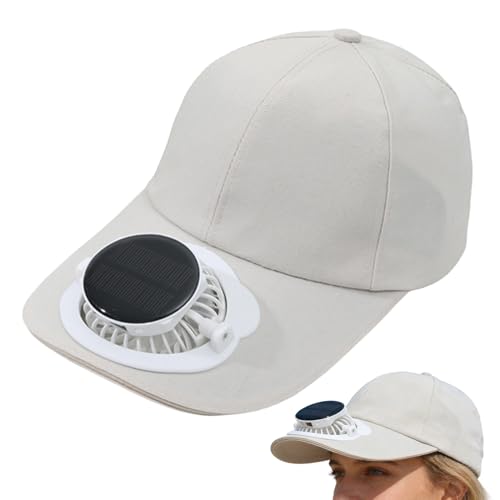 Chapeau avec ventilateur solaire pour éviter les coups de chaleur dehors