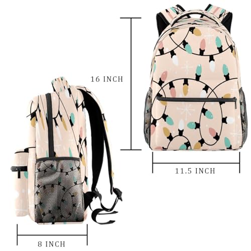 Sac à dos d'école multicolore 29x20x40cm pour voyage décontracté