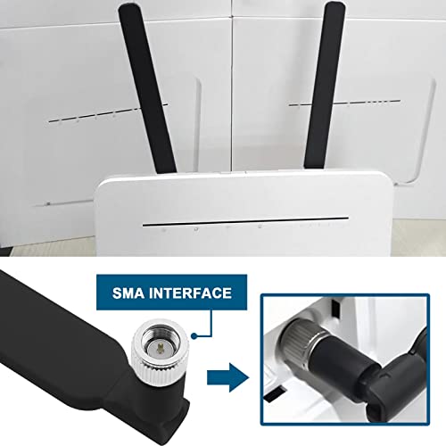 The Lord of the Tools 4G LTE Antenna, 5dBi SMA, Compatible with Huawei Routers, Foldable, Black - Image 2