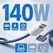 USB-C to Mag 3 Cable for MacBook Pro/Air 13-16" Between 2021-2026 | 140W Magnetic 3 Charging Cable Compatible with MacBook Pro 14/16", MacBook Air 13/15", M1 M2 M3 M4 Series, A2442 A2485 A2681