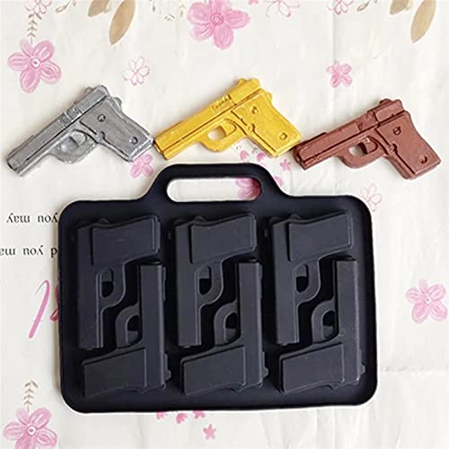 3D-pistoolvorm Siliconen Ijsblokje Mal, DIY Food Grade Silicone Ice Cube Maker Moules Gun En Bullet Ice Cube Trays Candy… - Afbeelding 4