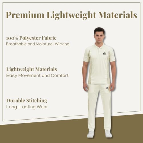 Image of AKIBA Premium Cricket Polo t-Shirt /Jersey with Trouser for Men /Women