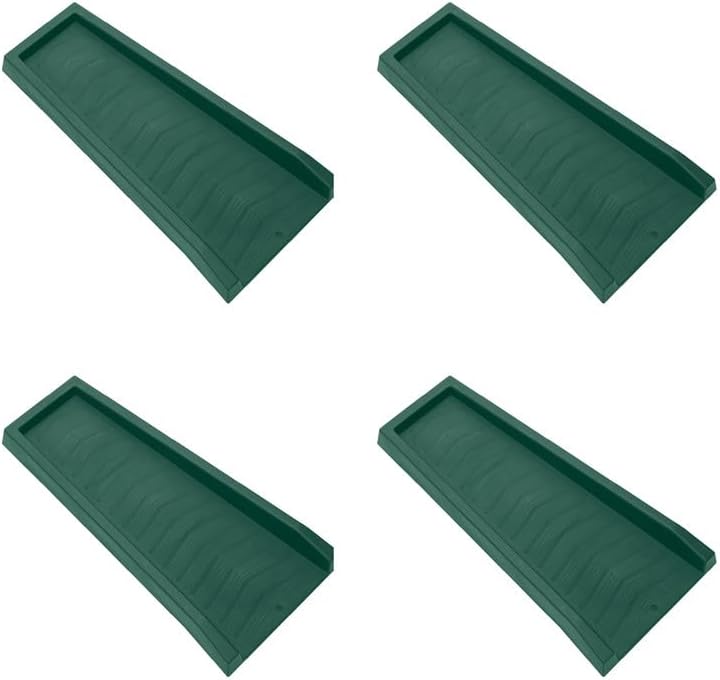 Master Mark Splash Block, Decorative Gutter Downspout Extensions, Splashguard, Foundation Water Diverter, Rain Gutter Guard, Plastic 24 Green (4 Pack)