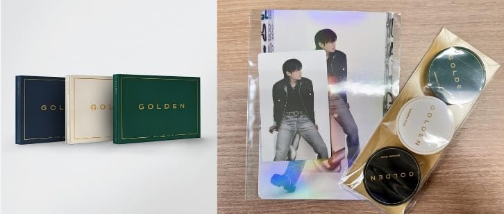 bts Jungkook 1er álbum en solitario GOLDEN Standard 3 ver+weverse regalo de reserva