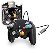 XYAB GameCube Controller – Black | Compatible with Nintendo Wii & GameCube | Wired Joystick | Classic Retro Gamepad