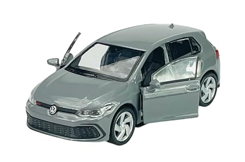 Welly VW Volkwagen Golf 8 VIII GTI 5 Türer Grau 8. Generation Ab 2019 ca 1/34-1/39 Metall Modell Auto Die Cast Neu im Kasten