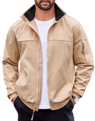 Blouson bomber léger homme COOFANDY veste coupe-vent automne