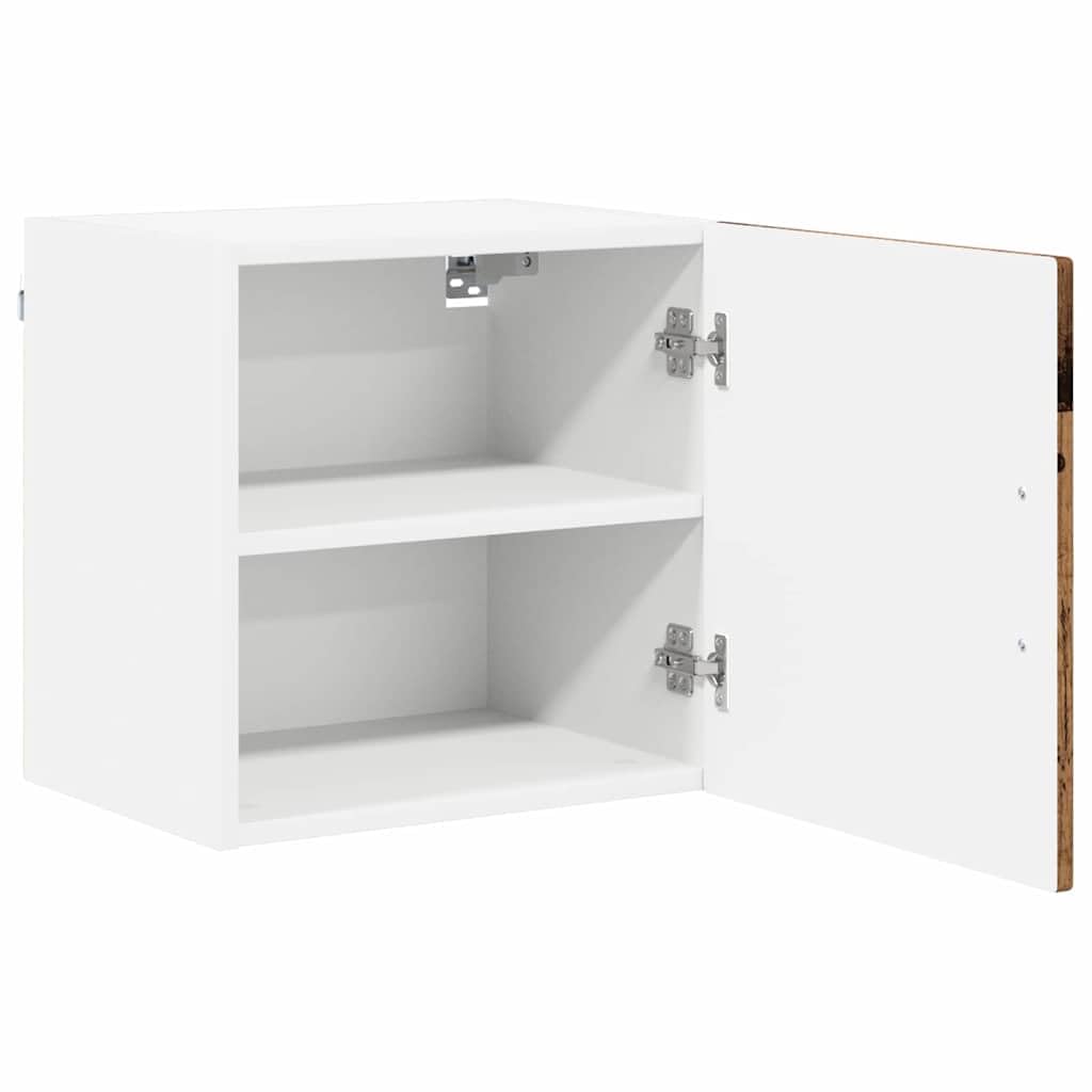 Juego de 2 armarios de pared con aspecto de madera envejecida