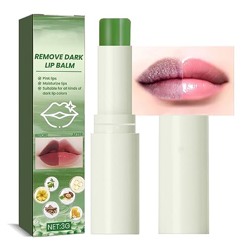 Lip Lightening For Dark Lips, Lip Balm Lips Pink Bleaching Cream Balm,Moisturizing Lip Balm Whitening & Brightening, Remove Dark Lips 3G (A)