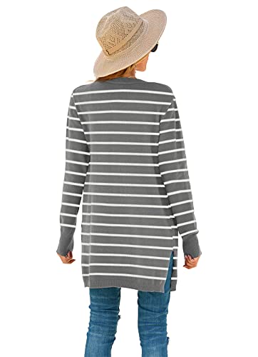 Image of TASAMO Cardigan Sweaters for Women Long Sleeve Open Front Casual Knit Fall Coat Oversized Soft Outwear with Pockets