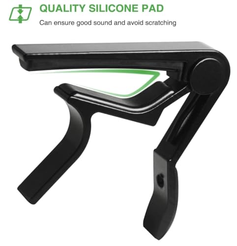 Image of The Tune Town - Guitar Capo Quick Change For Ukulele, Electric And Acoustic Guitars Black Color