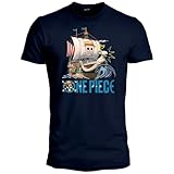 One Piece Camiseta Oficial Going Merry - Tshirt Unisex de Algodón, Manga Corta. Corte Regular para Adulto y Niño L