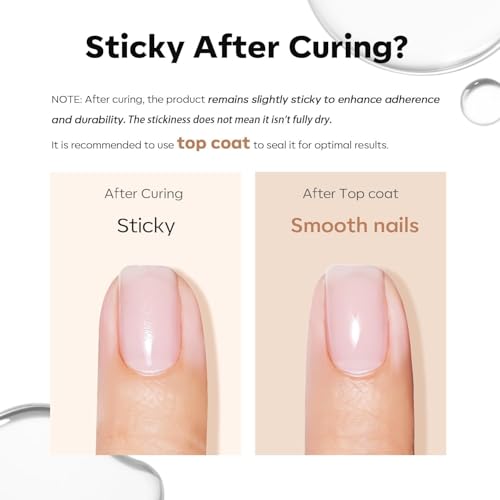 Image of modelones 3 Pcs Top Coat Builder Nail Gel with Gel Base, No Wipe - Shine Finish and Long Lasting, Clear Builder Top Nail Kit for Thickening Apex Building Extension, LED Lamp Cured 10ml Home DIY Salon